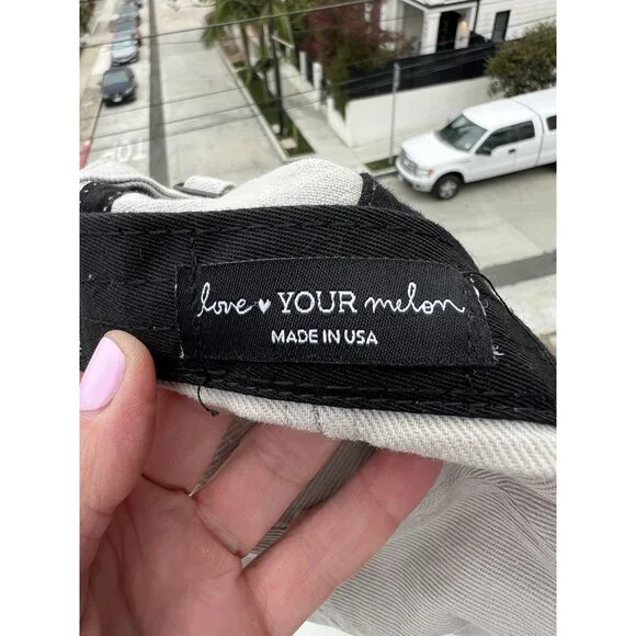 Love your Melon khaki baseball cap Dad watermelon embroidered preppy - Picture 9 of 10